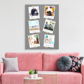 Aangepaste reeks 6 Foto Aangepast collage Canvas Afdruk (Insitu (Woonkamer))