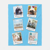 Aangepaste reeks 6 Foto Aangepast collage Fleece Deken (Voorkant)