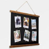 Aangepaste reeks 6 Foto Aangepast collage Hangend Wandkleed (Gebogen)