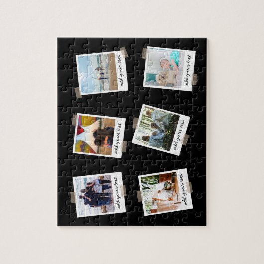 Aangepaste reeks 6 Foto Aangepast collage Legpuzzel (Verticaal)