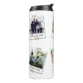 Aangepaste reeks 6 Foto Aangepast collage Thermosbeker (Gedraaid links)