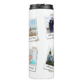 Aangepaste reeks 6 Foto Aangepast collage Thermosbeker (Achterkant)