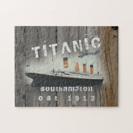 Aangepaste reeks bijtende driftwood Titanic Legpuzzel