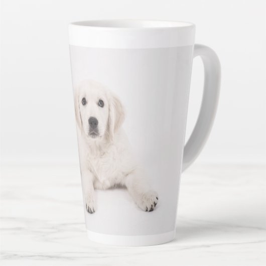 Aangepaste reeks foto of foto latte mok (Rechterhoek)