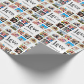 Aangepaste reeks foto's Collage Persoonlijk Wit Cadeaupapier (Hoek)