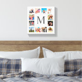 Aangepaste reeks foto's Collage Persoonlijk Wit Canvas Afdruk (Insitu (Slaapkamer))