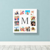 Aangepaste reeks foto's Collage Persoonlijk Wit Canvas Afdruk (Insitu (Houten vloer))