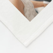 Aangepaste reeks foto's Collage Persoonlijk Wit Fleece Deken (Hoek)