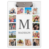 Aangepaste reeks foto's Collage Persoonlijk Wit Klembord (Voorkant)