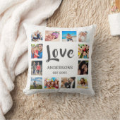 Aangepaste reeks foto's Collage Persoonlijk Wit Kussen (Deken)