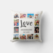 Aangepaste reeks foto's Collage Persoonlijk Wit Kussen (Voorkant)