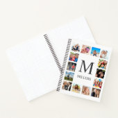 Aangepaste reeks foto's Collage Persoonlijk Wit Notitieboek (Binnen)