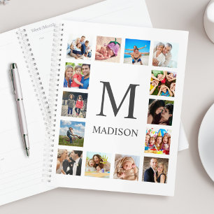 Aangepaste reeks foto's Collage Persoonlijk Wit Planner