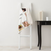 Aangepaste reeks foto's Collage Persoonlijk Wit Sherpa Deken (In situ)