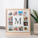 Aangepaste reeks foto's Collage Persoonlijk Wit Tegeltje<br><div class="desc">Creëer uw eigen gepersonaliseerde 12 fotocollage,  keramische tegels met uw aangepaste afbeeldingen op een eenvoudige moderne witte achtergrond. Het oppervlak van de keramische tegels bevat ook je monogram. Voeg uw favoriete foto's,  design of kunstwerken toe aan iets echt unieks te creëer.</div>