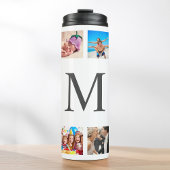 Aangepaste reeks foto's Collage Persoonlijk Wit Thermosbeker