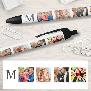 Aangepaste reeks foto's Collage Persoonlijk Wit Zwarte Inkt Pen