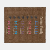 Aangepaste reeks - Keepasbeugel Fleece Deken (Voorkant (Horizontaal))