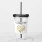 Aangepaste reeks reünie Gold Heart Tree Keepomwill Acryl Drinkbeker (Voorkant)