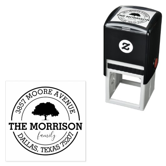 Aangepaste reeks - structuur | Naam, retouradres Zelfinktende Stempel (In situ)