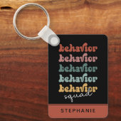 Aangepaste reg-reg-gedragspad-recombinant sleutelhanger (Voorkant)