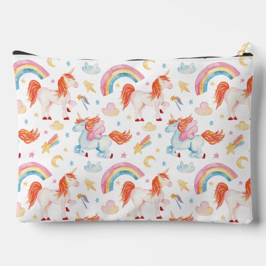 Aangepaste regenbogen en eenhoorns - Groot Etui (Achterkant)