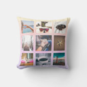 Aangepaste regenboog 9 Fotocollage instagram Kussen (Voorkant)