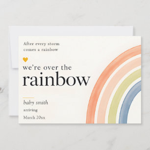 Aangepaste Regenboog Baby Zwangerschapsaankondigin