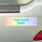 Aangepaste regenboog bumpersticker (Op auto)