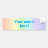 Aangepaste regenboog bumpersticker (Voorkant)