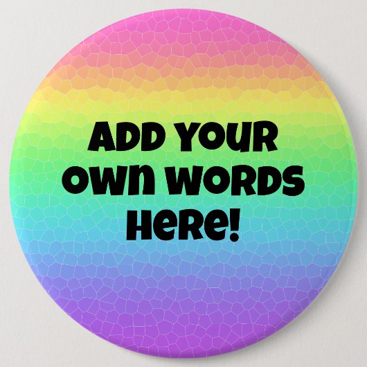 Aangepaste regenboog Button (Voorkant)