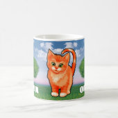 Aangepaste regenboog- en kittenMok Koffiemok (Center)