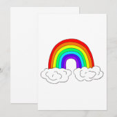 Aangepaste regenboog gelukskaart. bedankkaart (Voorkant / Achterkant)