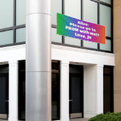 Aangepaste Regenboog Kleuren Prom Banner (Buitenkant Gebouw)