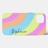 Aangepaste regenboog op palet met patelkleurige kl Case-Mate iPhone case (Achterkant (horizontaal))