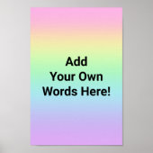 Aangepaste regenboog poster (Voorkant)