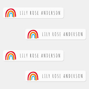 Aangepaste regenboog Terug naar het Kind van de Sc Labels