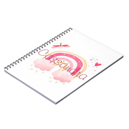 Aangepaste regenboog van de waterverf notitieboek (Linkerzijde)