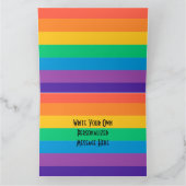 Aangepaste regenboog voor schoon en zacht Wenskaar Kaart (Binnen)