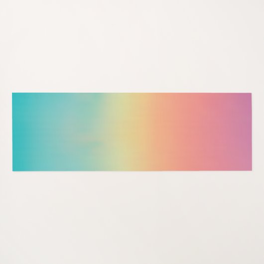 Aangepaste regenboog yogamat (Achterkant (horizontaal))