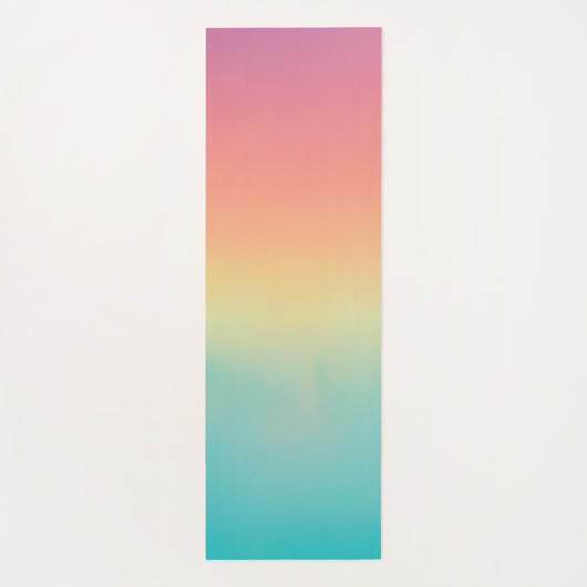 Aangepaste regenboog yogamat (Achterkant)