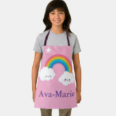Aangepaste regenboogall-over Print Apron, klein Schort (Insitu)