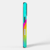 Aangepaste regenboogaqua-draagtas Case-Mate iPhone case (Achterkant / Rechts)