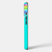 Aangepaste regenboogaqua-draagtas Case-Mate iPhone case (Achterkant / Links)