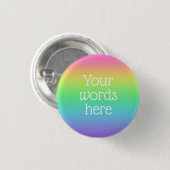 Aangepaste regenboogButton Ronde Button 3,2 Cm (Voorkant /achterkant)