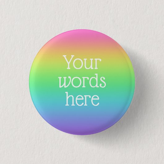 Aangepaste regenboogButton Ronde Button 3,2 Cm (Voorkant)