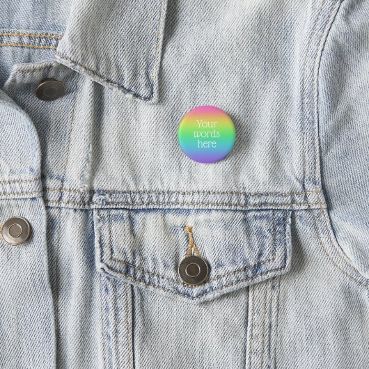 Aangepaste regenboogButton Ronde Button 3,2 Cm (In situ)