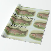 Aangepaste  regenboogforel cadeaupapier (Uitgerold)