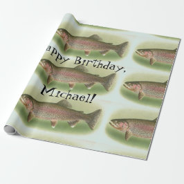 Aangepaste  regenboogforel cadeaupapier