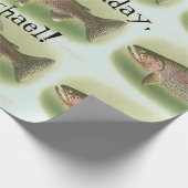 Aangepaste  regenboogforel cadeaupapier (Hoek)